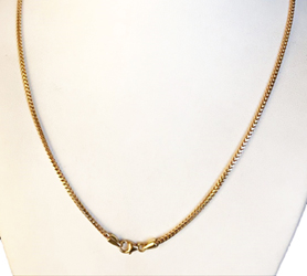 17.8 gm 14K Solid Yellow Gold Franco Chain Necklace 30 inch 1.9mm