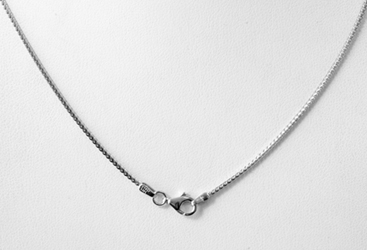 7gm 14k White Gold Franco Chain 16 inch (1.50 mm)