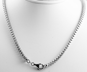 40.1gm 14k White Gold Franco Chain 18 inch (3.60 mm)