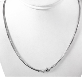 17.6gm 14k White Gold Franco Chain 18 inch (2.70 mm)