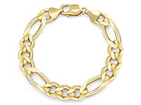 55 gram 14k Solid Y Gold Classic Figaro Bracelet Chain