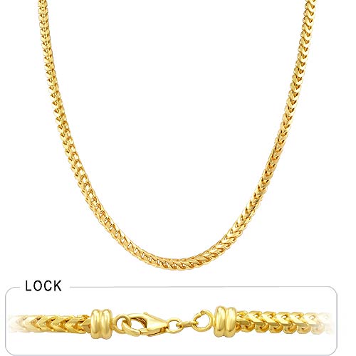 104 gm 14k Soild yellow Gold Franco Chain 28 inch 5 mm