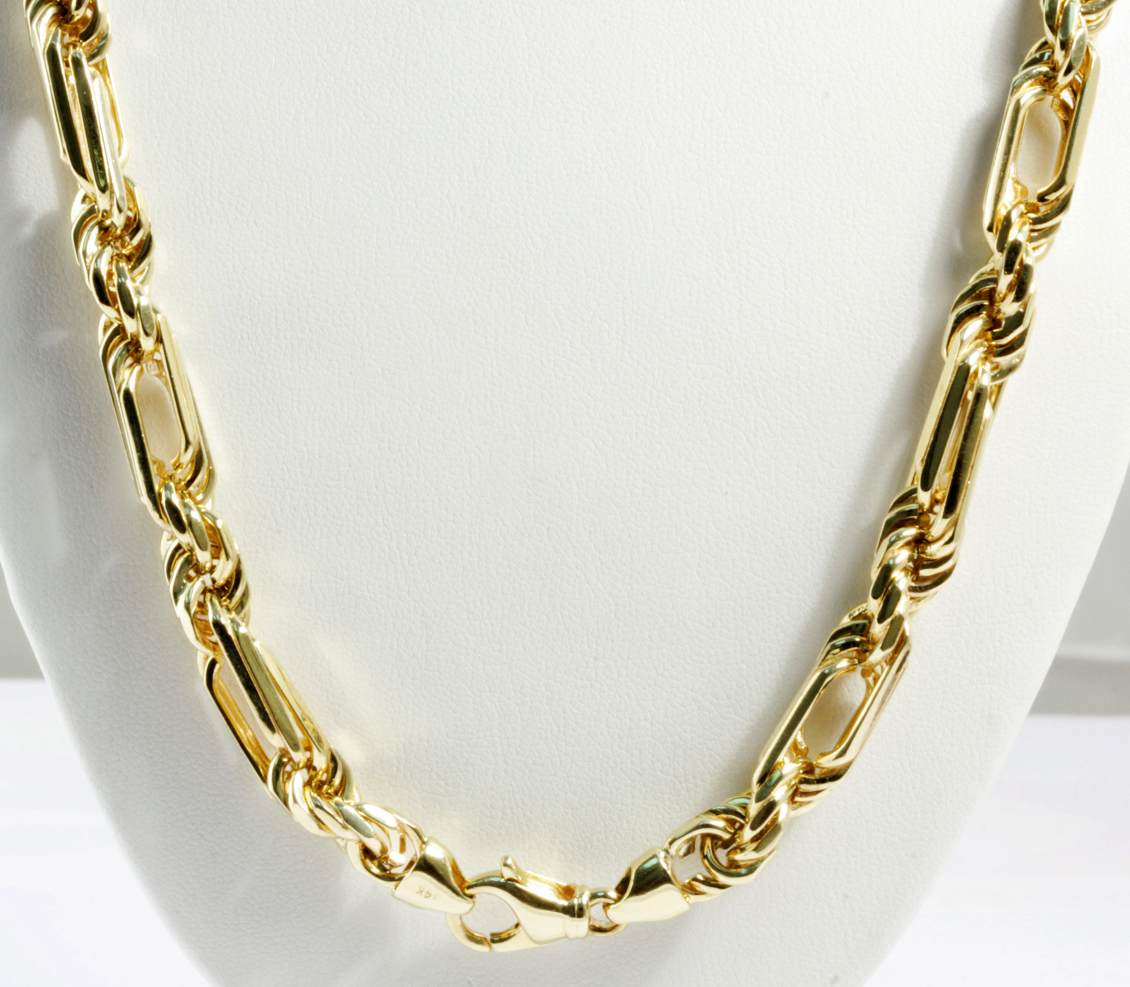 141 Gram 14k Yellow Solid Gold Mens Figarope Milano Chain Necklace 28 800 Mm Ebay 